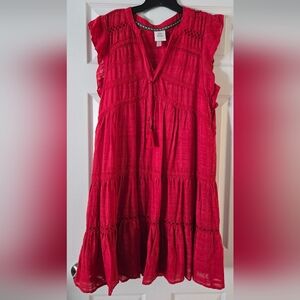 KNOX ROSE Red Sleeveless Dress Size L